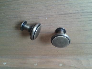 Brass door handle code N.053A size W: 29 mm. H: 25 mm.