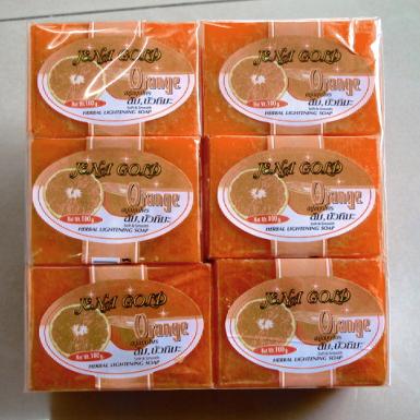 สบู่ส้ม บัวหิมะ Orange Soap 12ก้อน ขนาด 100 กรัม