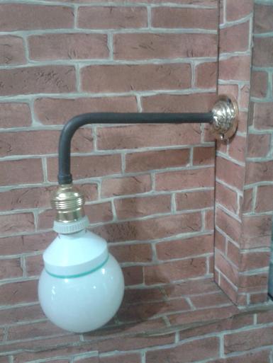 Wall Lamp Item code WL.100MD size Bracket deep 20 cm. base wide 5 cm.