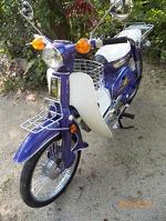 C90..สีม่วง..(คันที่4)..งานปัดเงา..ภาษีปี55+พรบ+ชุดโอน..22,000 บาท