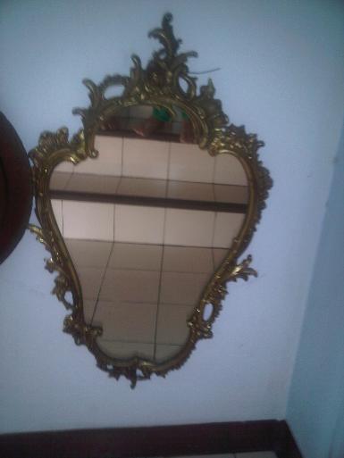 Brass mirror