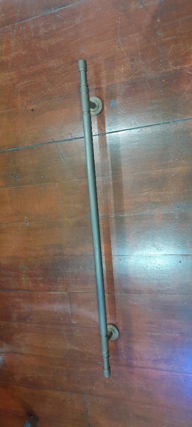 Brass Door Handle Item Code C004PT size long 1000 mm.D:25 mm.high 55mm.under