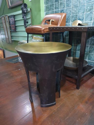 Brass table Item Code BTB55 size wide 500 mm high 550 mm bottom 325 mm