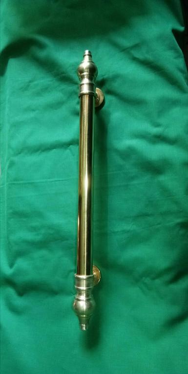 ฺBrass door handle Item Code AC.070E size long 900 mm. head 45 mm. pipe 32 mm.