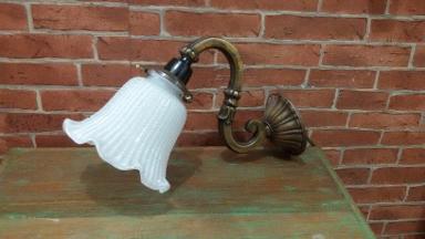 Wall Lamp Brass Item Code WLMP18 size base 87 mm. deep 22 cm.