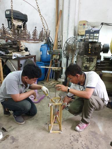 Brass stool we made to order and made to design.