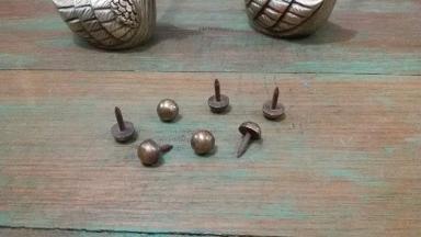 Brass nail 9 mm. Item Code AA.068A size wide 9 mm.