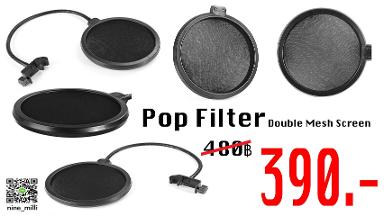 Pop Filter Double Mesh Screen 