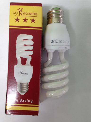 หลอดไฟเกลียว RXYC LIGHT 13W/24V สีส้ม