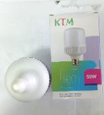 หลอดไฟ LED ยี่ห้อ KTM  50W/220V  สีขาวนวล แสงสว่างดี ใช้ขั้วE27